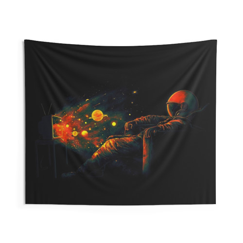 Cosmic Channel Tapestry - Space Inspired Wall Decor