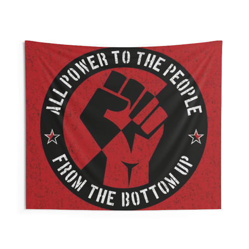 All Power To The People Anarchist Tapestry