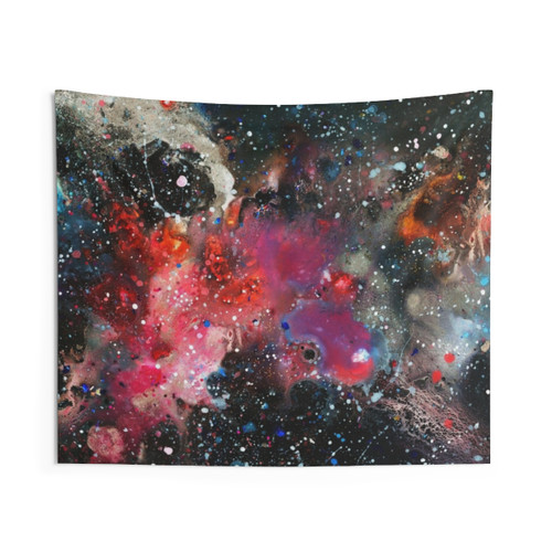 Cosmic Tapestry - Abstract Galaxy Nebula Wall Decor