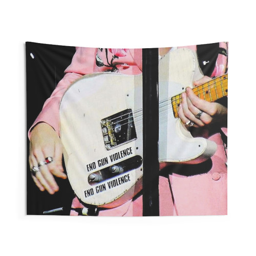 Vintage Guitar Tapestry Wall Hanging