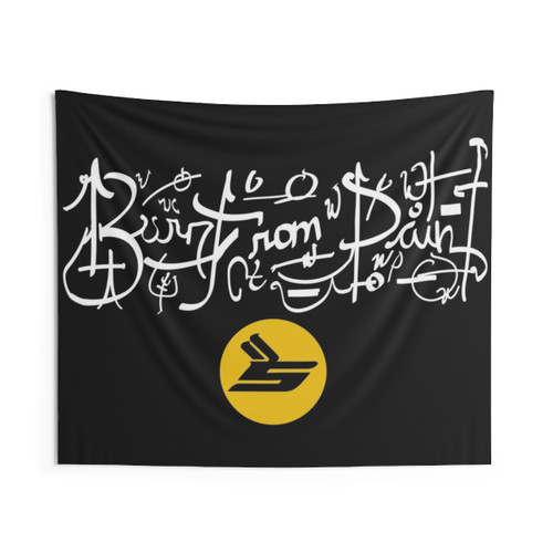 Born From Pain Ian Connor Sicko Flag Tapestry