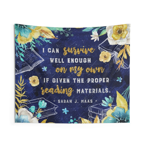 Floral Fantasy Throne of Glass Tapestry