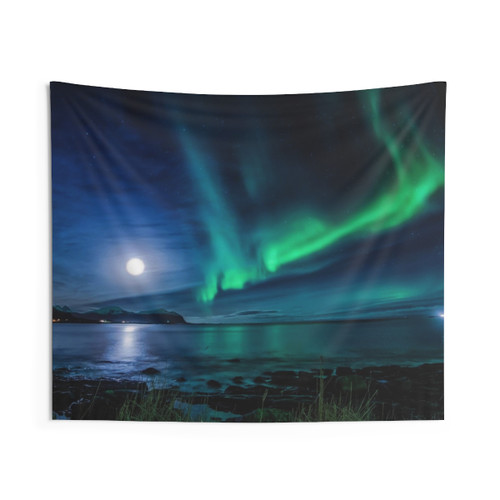 Aurora Borealis Tapestry - Stunning Northern Lights Wall Hanging