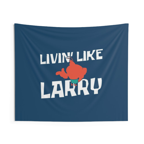 Spongebob Livin' Like Larry Tapestry