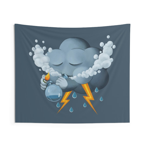 Trippy Weed Bong Tapestry - Stoner Home Decor