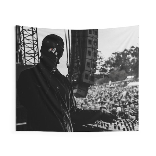 Malaa Smoke Graphic Tapestry Wall Hanging