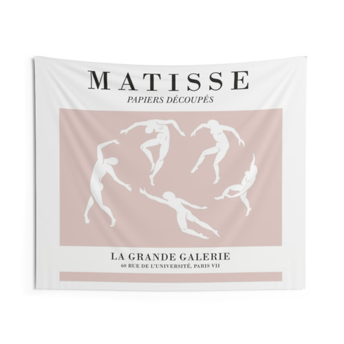 Pink Matisse Inspired Tapestry Wall Art