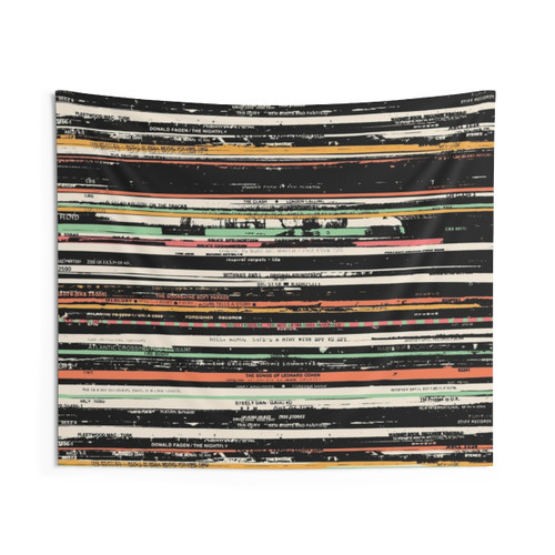 Recordsss Tapestry - Vintage Music Lover's Wall Decor