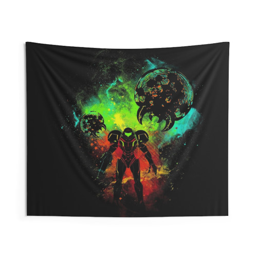 Bounty Hunter Space Tapestry - Video Game Wall Art