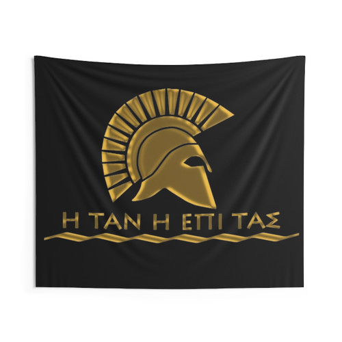 Spartan Warrior Tapestry - Come Back With Your Shield