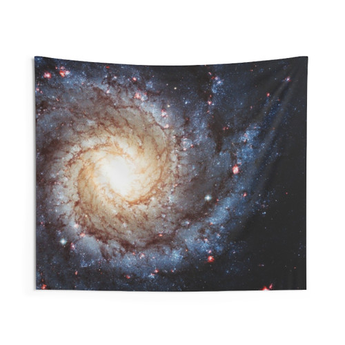 Spiral Galaxy Tapestry for Cosmic Wall Decor
