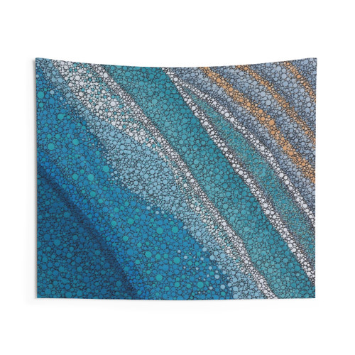 With The Tides Aboriginal Art Tapestry