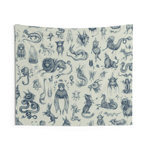 Magical Beings and Creatures Tapestry Wall Art