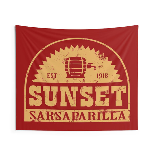 Sunset Sarsaparilla Fallout Themed Tapestry