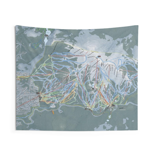 Mammoth Mountain Ski Resort Trail Map Tapestry