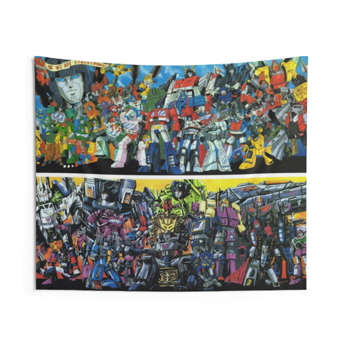 Cybertrons vs. Destrons Transformers Tapestry Wall Hanging