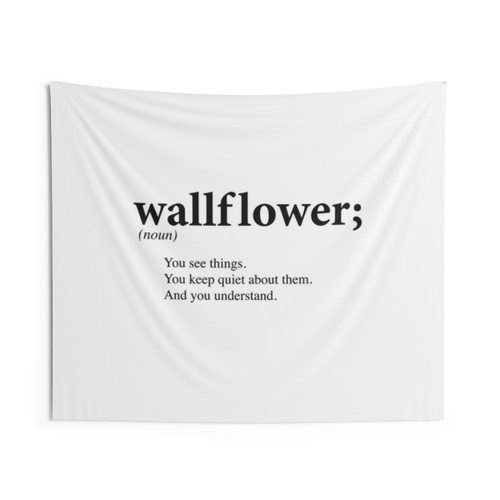 The Perks of Being a Wallflower Tapestry - Iconic Book and Movie Quote Wall Hanging