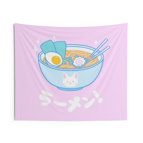 Cute Ramen Nikury Tapestry - Japanese Cuisine Home Decor