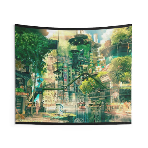Anime Fantasy Urban Tapestry