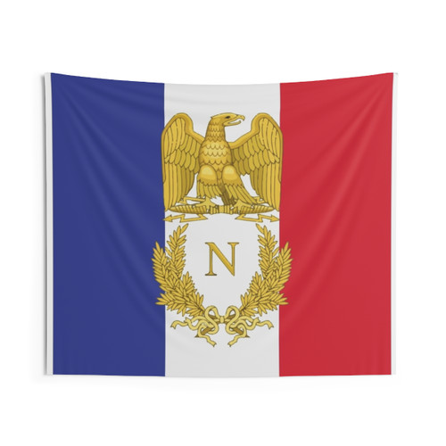 French Pride Napoleon Bonaparte Flag Tapestry