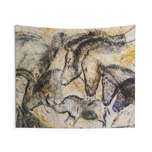 Chauvet Horses Aurochs and Rhinoceros Tapestry