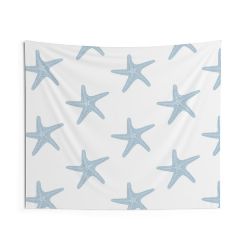 Blue Star Fish Tapestry Wall Hanging