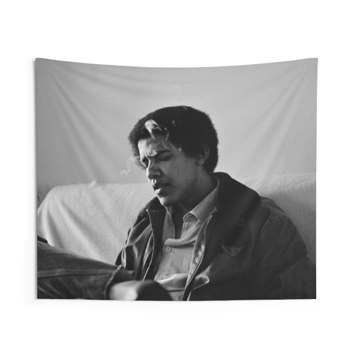 Barack Obama Smoking Tapestry