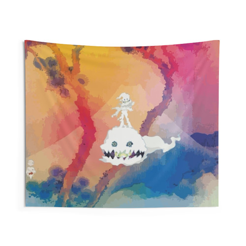 Kid See Ghosts Cover Tapestry - 2D Music Art Decor