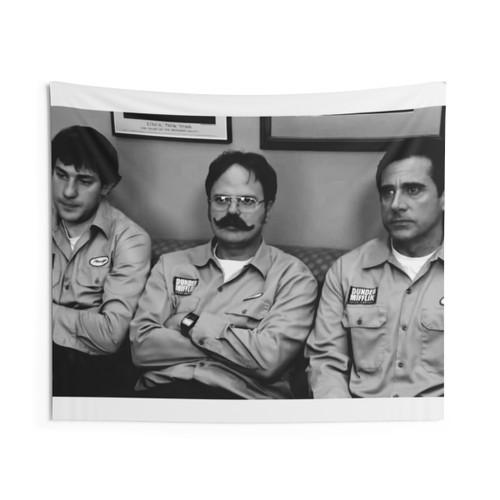 The Office Utica Tapestry Featuring Jim, Dwight and Michael
