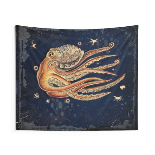 Surreal Cthulhu Octopus Tapestry Wall Decor