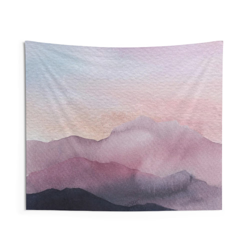 Purple Mountains Landscape Tapestry