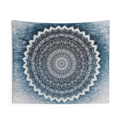 Bohemian Cold Winter Mandala Tapestry