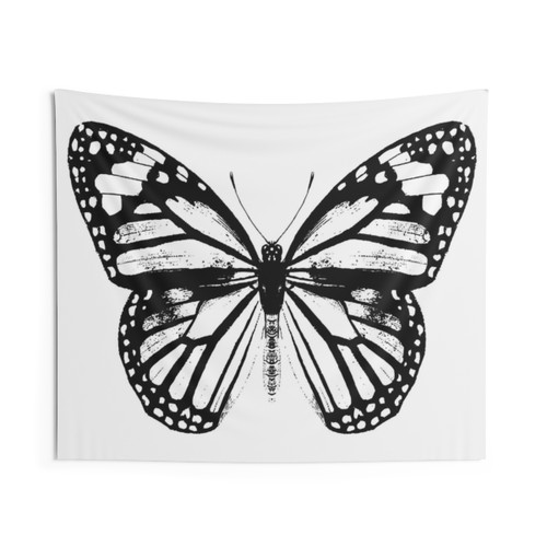 Monarch butterfly tapestry wall hanging