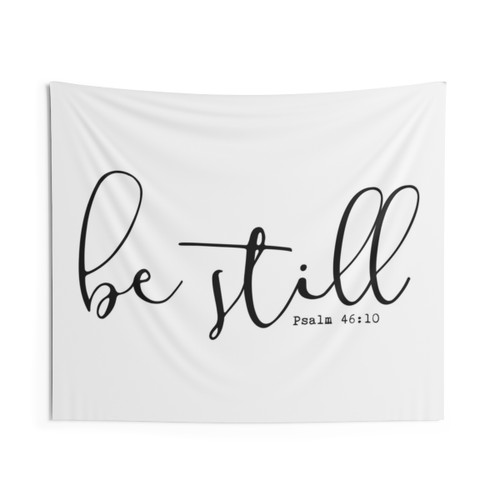 Christian Be Still Tapestry Wall Art