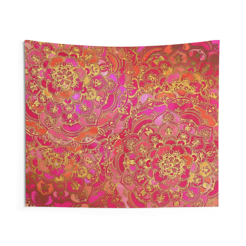 Vibrant Baroque Floral Tapestry