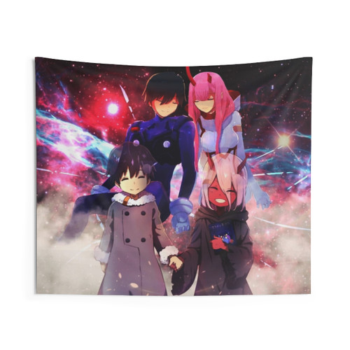 Darling in the FranXX 3 Anime Tapestry featuring Zero Two and Hiro