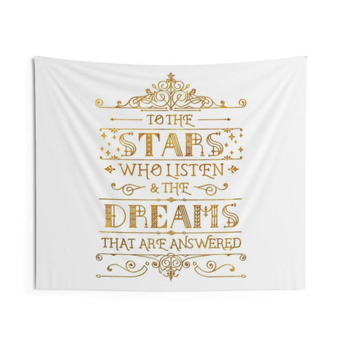 Ornamental Bookish Tapestry - To the Stars Who Listen