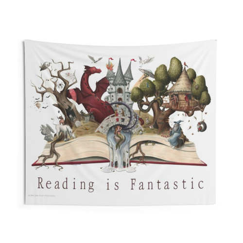 Watercolor Reading Tapestry