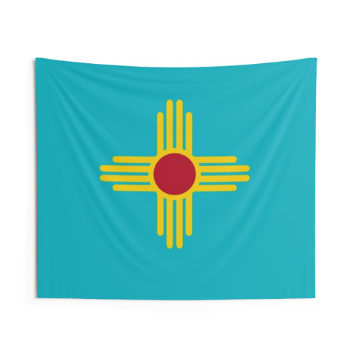 New Mexico Flag Turquoise Tapestry