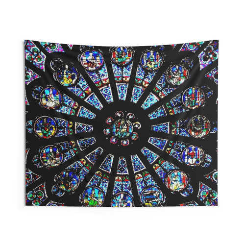 Sacred Geometry Cathedral Stained Glass Tapestry