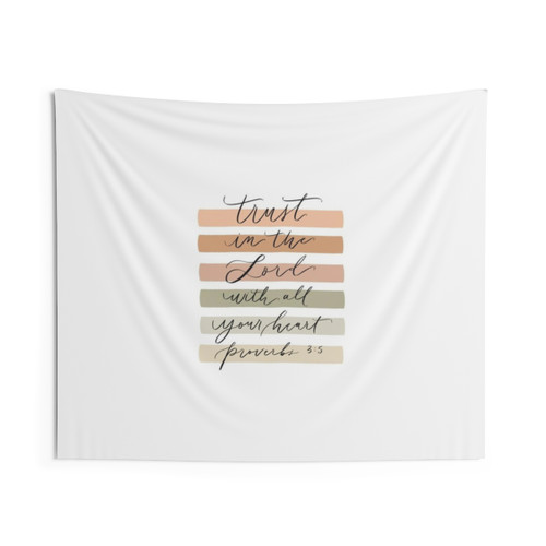 Proverbs 3:5 Trust in the Lord Christian Tapestry
