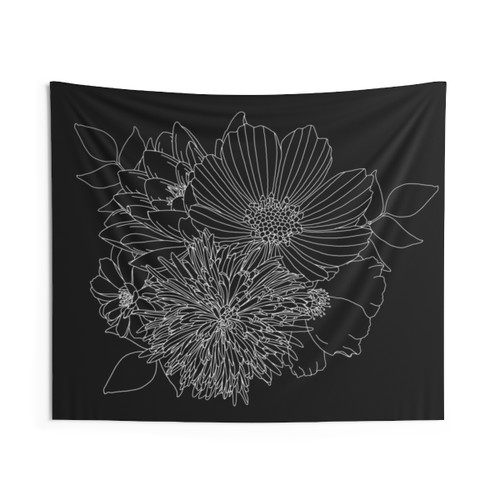 Boho Floral Bouquet Tapestry