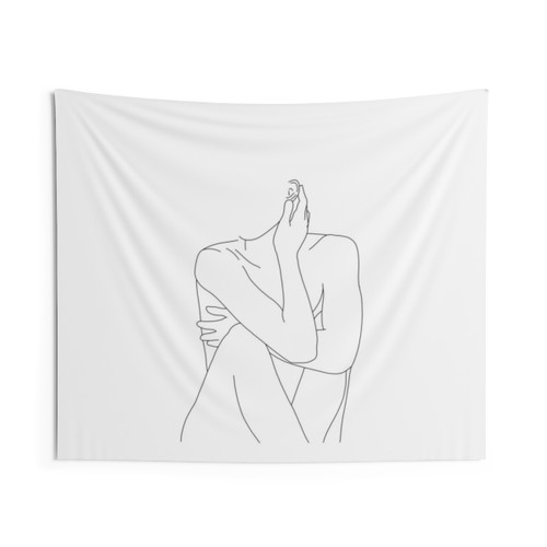 Nude figure illustration Celina tapestry