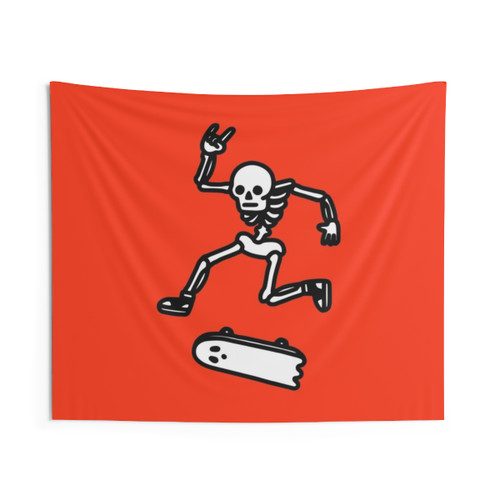 Rad In Peace Skull Tapestry