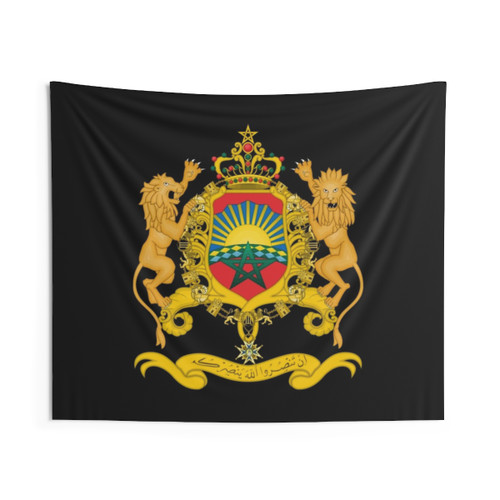 Morocco Flag Coat of Arms Tapestry