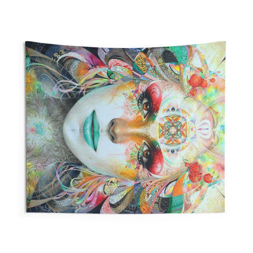 Horizontal Gaia Tapestry - Woven Wall Hanging Art