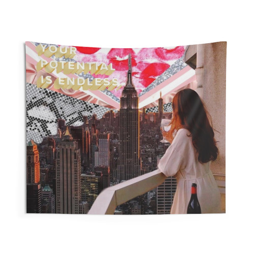 Endless Possibilities Collage Tapestry