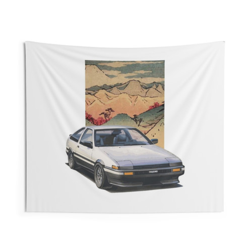 Tōge AE86 Drift Car Tapestry