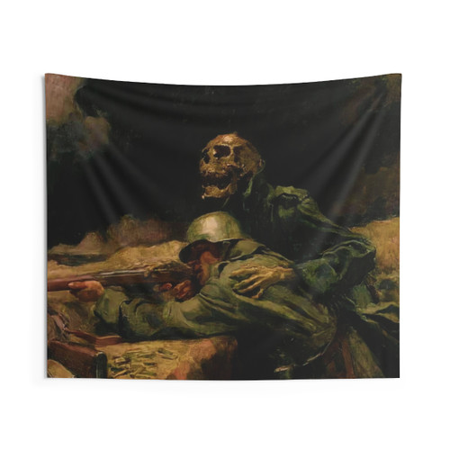 Death Directs the Bullet Tapestry by Hans Larwin