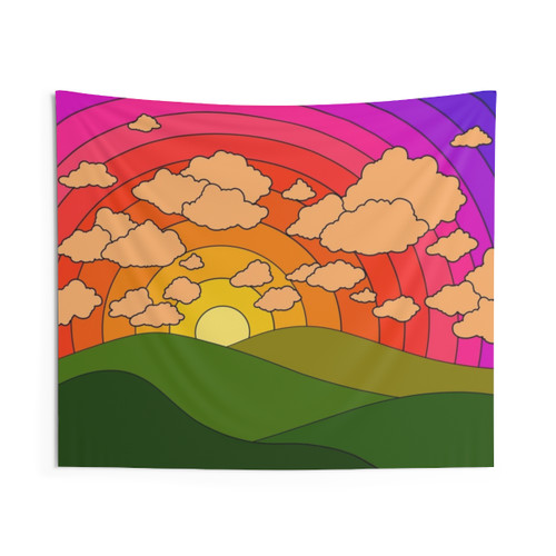 Groovy Landscape Tapestry
